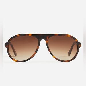 J.Crew Bondi acetate aviator sunglasses in tortoise shell BG568